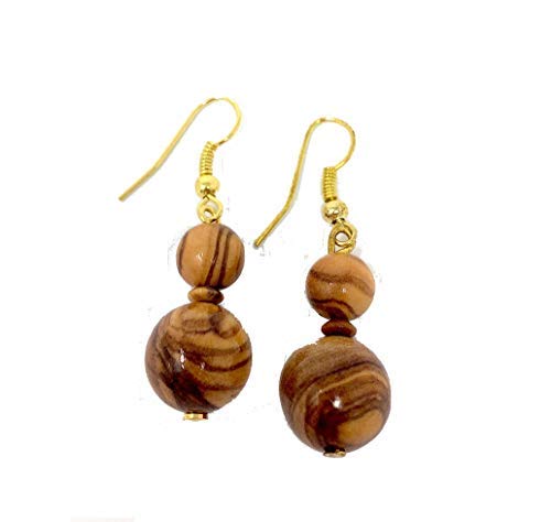 Pendientes de madera de olivo hechos a mano en Mallorca - bagusto - cuentas de madera de olivo Cover