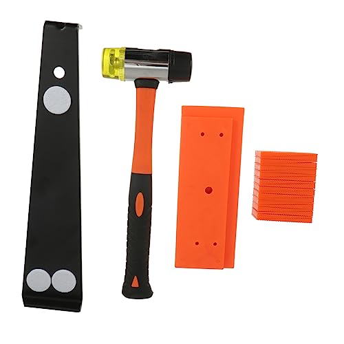 Housoutil 1 herramientas para pisos de madera gato de piso madera dura cepilladora linóleo ajustador Kit de instalación espaciadores herramienta de instalación de pisos de madera el plastico