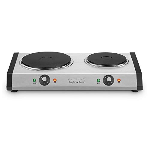 Comparison: Best Double Hot Plate 3 Cuisinart CB-60P1 Countertop Double Burner, Stainless Steel/Black