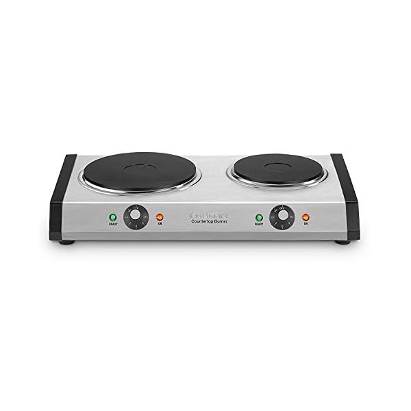 Cuisinart Countertop, Double Burner, Silver