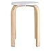 PBOHUZ Taburete - 1pc Taburete apilable de Madera doblada Antideslizante Muebles para el hogar de Color Caramelo Decoración de la habitación de los niños(Blanco)