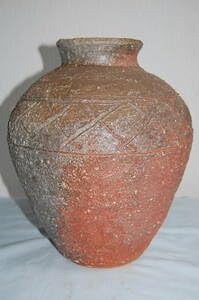 信楽焼　神山清子作　自然釉　皿　直径約22cm　N　R6375 信楽焼 神山清子作 自然釉 皿 直径約22cm N R6375