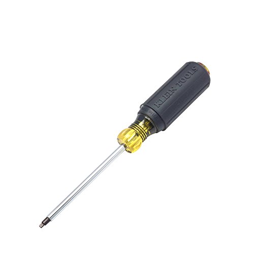 Klein Tools 662 #2 Square-Recess Tip Screwdriver with 4-Inch Round Shank and Cushion