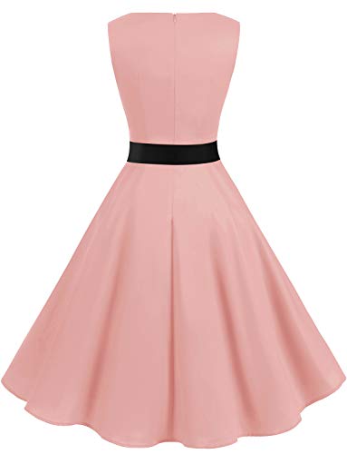 Image of Gardenwed Women's Vintage Dress Sleeveless Cocktail 1950s Dresses Retro Tea Party Swing