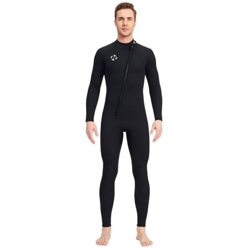 New 3MM Neoprene Men's one-Piece Swimsuit Premium Warm Surfing Diving Suit Fishing Harpoon Fishing Kite Surfing Women's Diving Suit (Man,XL)