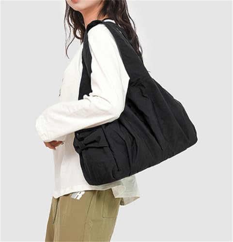 Nylon Tote Bag for Women Lightweight Slouchy Tote Large Hobo Bag Underarm Purse Shoulder Handbag for Travel Gym Work Everyday3