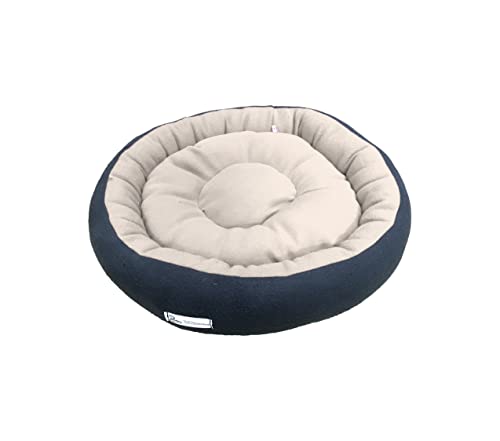 Image of Premium Small Size Dog Bed for Small Dogs and Puppies Anti Skid Bottom Washable Orthopedic Dog /cat Beds Cream /Black