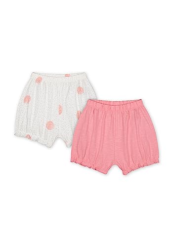 Image of Mothercare Girls Slub Floral Print Shorts - Pack of 2 206716212-P