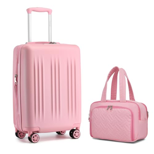 Image of Kono Carry On Luggage Sets 2 Piece, 20 Inch Expandable Hardshell Suitcase