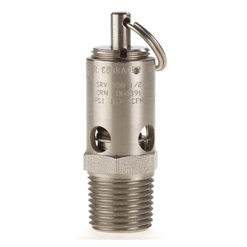 Conrader Safety Valve Soft Seat 1/2In 200 PSI SS