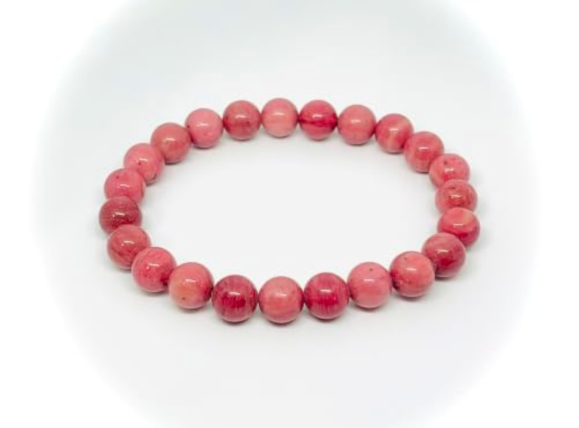 Rhodonite Bead Bracelet for Balance & Positive Energy