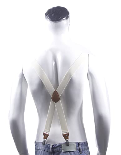 Image of Adjustable Elastic Suspenders for Men's and Women's with X Back Suspenders for Casual & Formal