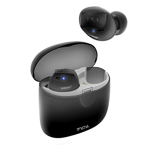 TCL SOCL500TWS Wireless Earbuds with Pumping Bass, Type-C Charging Case 26H Playtime, Bluetooth 5 Headphones, Secure Fit, Waterproof, Noise Isolation, One Step Pairing for Gym