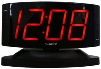 Sharp Digital Alarm Clock with Easy to Read Large Numbers and Swivel Base