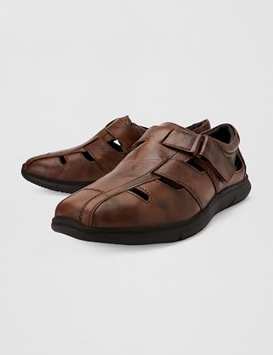 Image of Lee Cooper LC9612C Men's Leather Sandal I Comfortable | Stylish Sandal for Men's Office & Business