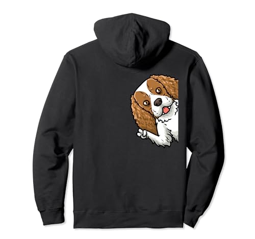 Cavalier King Charles Spaniel Perro Desde El Lado Sudadera con Capucha