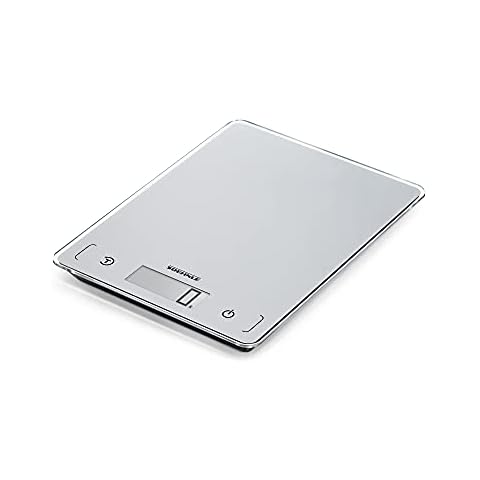 Soehnle Page Comfort 100, digitale Küchenwaage, silber, Gewicht bis zu 5 kg , Haushaltswaage mit Sensor-Touch, elektronische Waage inkl. Batterien, große LCD-Anzeige Cover