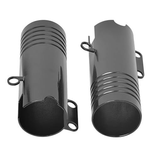 Tapas de horquilla Harley v-Rod VRSCDX en aluminio negro para tubos de suspensión 2009-2017