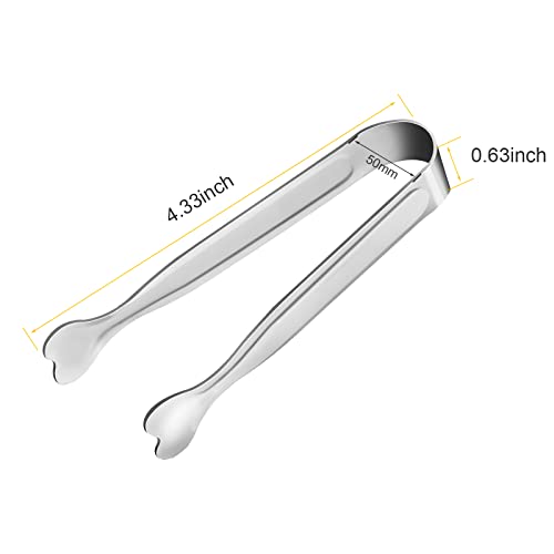 Mini Serving Tongs, Anytrp 18-Packs Stainless Steel Sugar Tongs, 4.3Inch Ice Tongs Kitchen Tongs Appetizers Tongs For Coffee Bar, Tea Party, Desserts Party, Sugar And Ice Bucket #TOP1