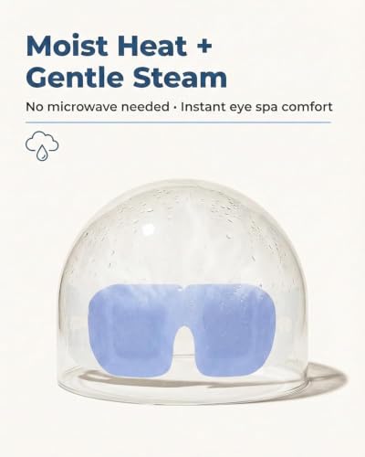 Image of 10 Packs Self Heating Steam Eye Mask: Warm Eye Compress for Dry Eyes, Stye Eye Treatment - Disposable Moist Heated Sleep Mask for Tired Eyes & Headache Relief - Ideal for Travel & Spa Gift(Unscented)