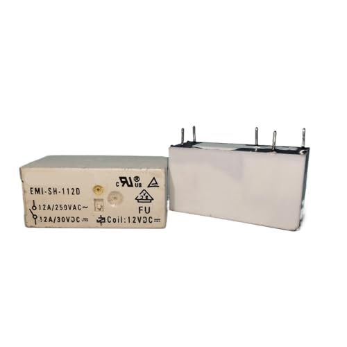 Relais EMI-SH-112D 12VDC composant électronique 5 broches pour automatisme