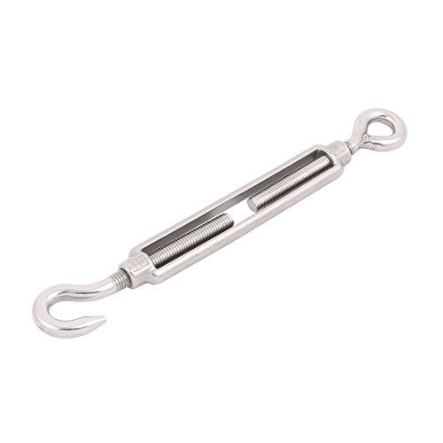 Aexit M10 Stainless Transmission Steel 304 Hook Eye Turnbuckle Wire Rope miniatura 1