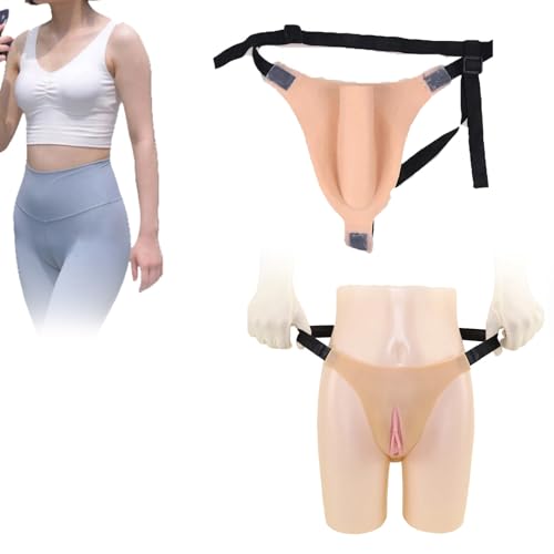 Bragas de silicona para corregir camel toe en ropa interior de travestis