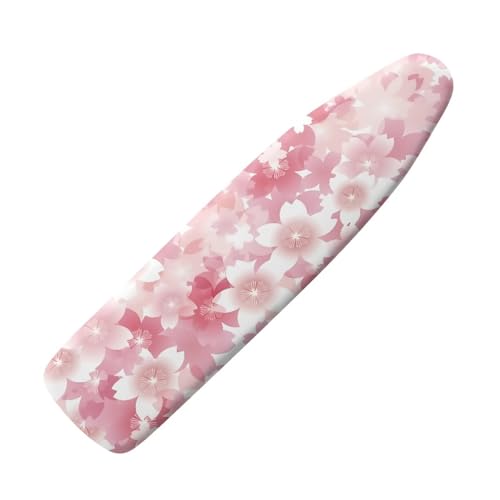 Image of Cherry Blossom Print Ironing Board Cover 15x54 Inch Standard Ironing Board Cover with Elastic Edge and Hook and Loop Stain Resistant Covers