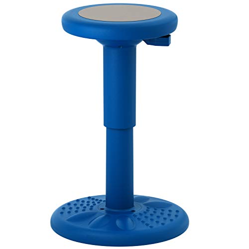 Active Chair – Adjustable Wobble Chair for Teenagers - Age Range 12-18y – Adjusts from 16.65" to 23.75" – Flexible Seating for Classroom, desks and More - Corrects Posture & Strengthens Core - Blue