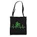 Palm Tree Heartbeat Green Tote Bag