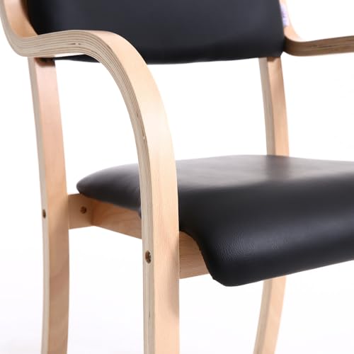 Teqler T-135663 Teqler Besucherstuhl schwarz