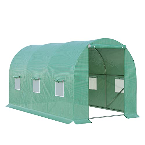 Outsunny Polytunnel Greenhouse 4x2x2m