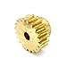 Worm Gear Set 1.5M-20T 20:1 Ratio 1.5 Mod Carbon Steel Rod Shaft 20Teeth Brass Gear Wheel Reduce Transmission Part (Gear-8mm, Rod-8mm Bore)