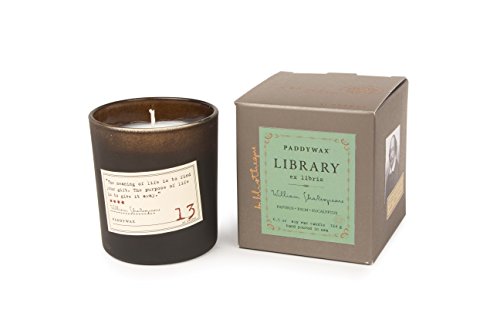 Paddywax Collection - Vela aromática, William Shakespeare - Paprus + Palma + eucalipto, 6.5-Ounce