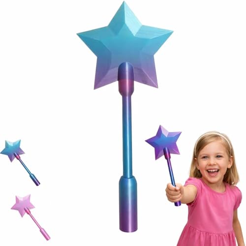 Anguxer Varita para Tarjeta Contactless con Estrella 3D en PLA, Soporte para Tarjetas con Ranura Oculta, Accesorio para Pago Rápido, Ligera y Ergonómica, Regalo Original（1PC Azul púrpura）