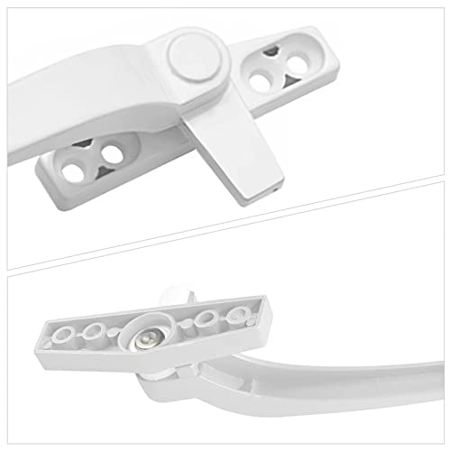 zalati Window Handler Universal Replacement Right/Left Hand Aluminum Alloy Window Handles with Locks for Double Glazing Switch Window Door Security - Image 3