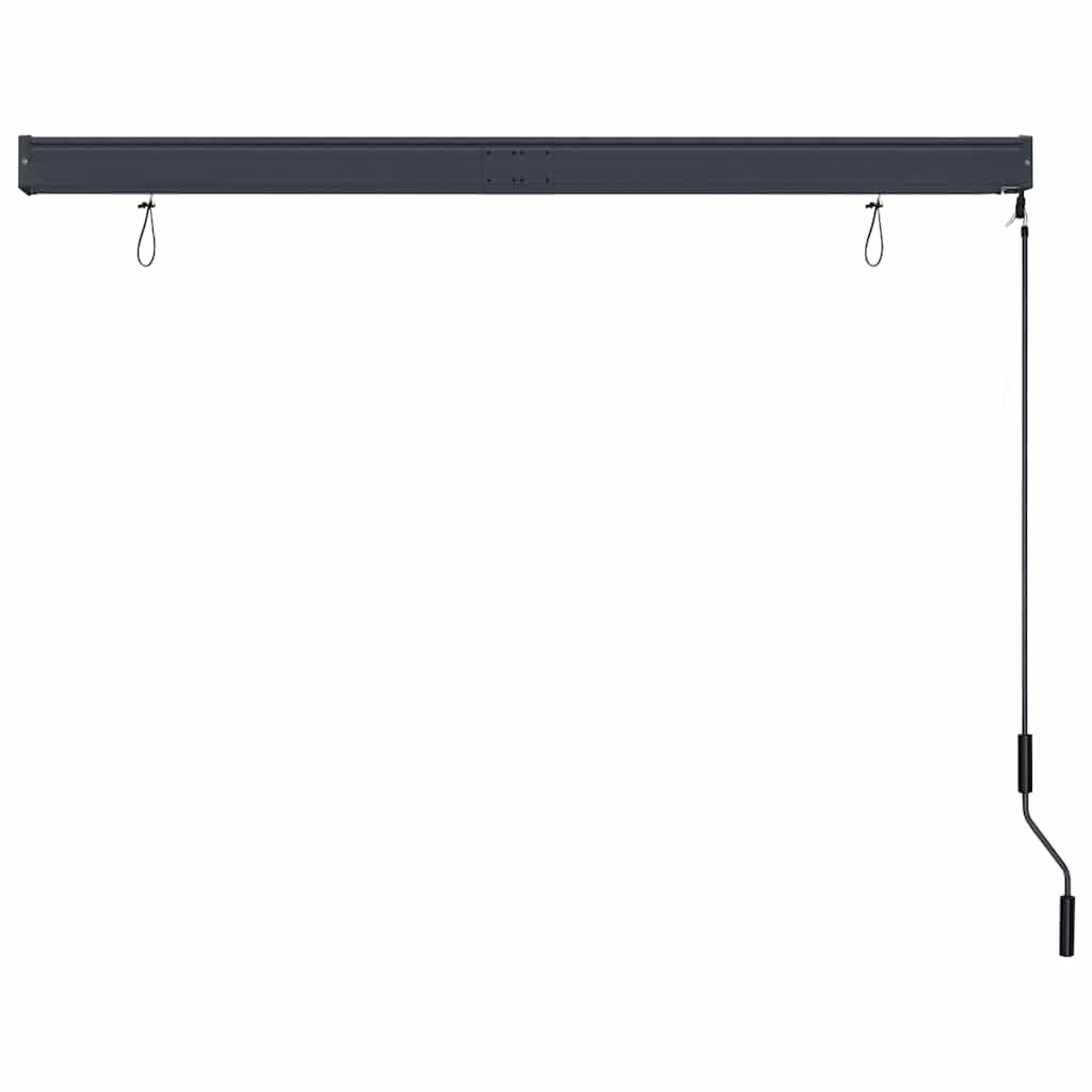 Store Roulant d'Extérieur Manuel 160x250 cm Orange et Marron, Volet Vertical pour Balcon Terrasse et Jardin, Store Vertical avec Manivelle et Coffre en Acier