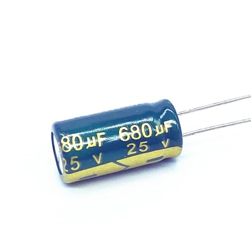 Condensateur électrolytique 25V 680UF en lot de 10 pièces radiales 8x16mm