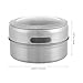 BESPORTBLE Stainless Steel Bait Box Round Worm Container Fishing Lure Storage Portable Multi-Function Bait Holder for Outdoor Anglers