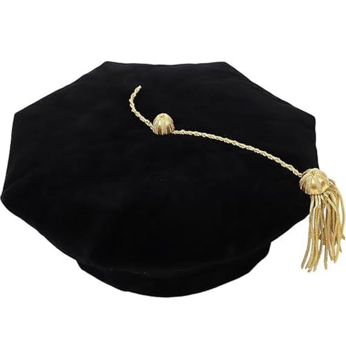 Chapeau cérémonie académique réglable pour diplômés du doctorat
