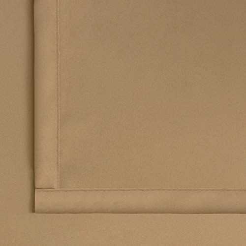 Image of Galaxy Home Decor Blackout Heavy Solid 100% Opaque Curtains for Door 7 Feet, Pack of 2, Gold (Gold, Door 7 Feet)