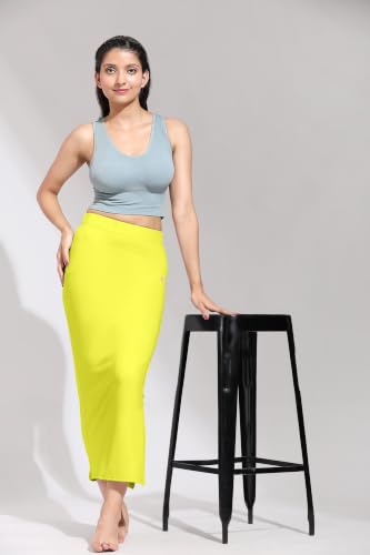 Image of TRENDMALLS Women's Polyester Spandex Stretchable Straight Saree Shapewear Petticoat for Women, Cotton Blended, Skirts for Women, Saree Shaper