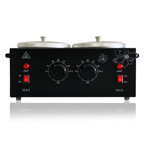 Calentador de cera eléctrico profesional (ollas dobles negras)
