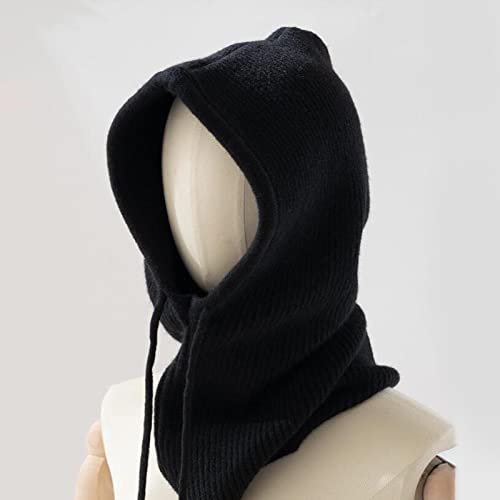 Cachecol de com capuz gorro gorro de gorro mais lenço de pescoço de balaclava chapéus de inverno uni