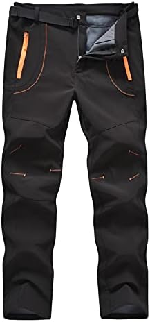 YSENTO Men’s Winter Warm Fleece Lined Ski Snow Pants Quick Dry Waterproof Windproof Hiking Mountain Pants