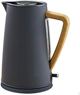 XWOZYDR Stainless Steel Electric Kettle with Wooden Plastic Handle Food Grade Heating Water