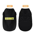 Discover Cozy Cotton Canine Wear: Soft, Lightweight, and Breathable Dog Shirt Vest with Eye-Catching Graphics(Security), Keeping Your Furry Friend Warm and Comfy! Black M - Image 2