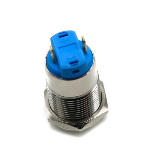 Bouton-poussoir en acier inoxydable 12 mm verrouillable au design épuré pour finitions durables