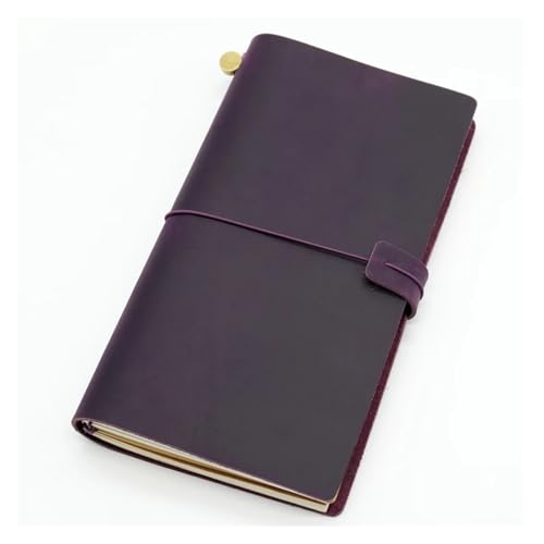 Carnet de voyage vintage A5 violet carnet de croquis et planificateur rechargeable