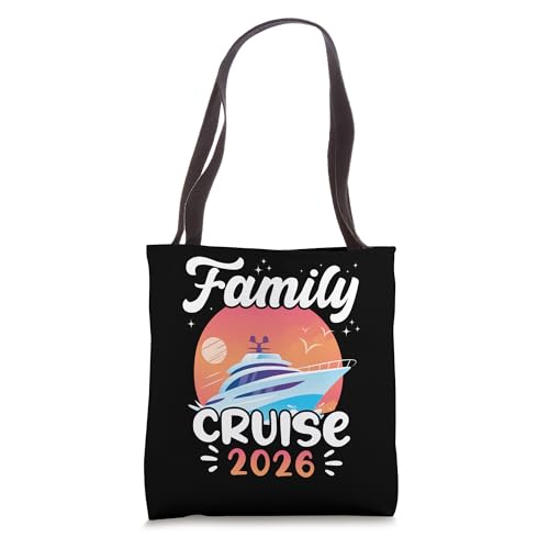 Family Cruise Trip 2026 Cute Spring Break Summer Reunion Tote Bag